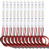 VISSQH 12 Pezzi Lampade e illuminazioni per modellismo ferroviari,modello treno layout LED led per modellismo Precablato Bianco Striscia Led 2835 SMD 6- LED Luce Autoadesiva 12 V ~ 18 V 15 CM