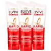 L'OREAL PARIS L'Oréal Paris Elvive Total Repair 5 Balsamo Intensivo Istantaneo per Capelli Danneggiati Rapid Reviver Concentrato Riparazione Intensa Senza Tempo di Posa per Uso Giornaliero - 3 Flaconi da 180ml