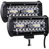 Kraumi Faro di Profondità da Lavoro Led, 7'' Cree Barra LED Fuoristrada da 300W 27,000lm Impermeabile IP67 , per Moto Auto ATV SUV Trattore, 6500K, (2 PCS)…