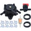 Adefol Pompa Benzina per Honda GX100 GC135 GC160 GCV520 GCV530 GX610 GX620, Pompa del Carburante con Valvola Arresto + Filtro + Tubo + Fascette Accessorio Motore 15-25 HP