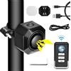 Towwoo Allarme per Bici Con Telecomando - 110 dB Intelligente Senza Fili, Ricaricabile USB Con Sensore Antifurto, 7 Livelli di Sensibilità Regolabili per Bici/Moto/Scooter/Auto