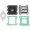 KIMISS Carburatori, Carburatore Pocket Bike 2 Tempi Lamelle Ance Blocco Boite A Clapet Kit Ammissione Tuning Flangia Vergaser
