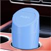 CGEAMDY Auto Veicolo Bidone Della Spazzatura, Mini Pattumiera Auto Con Coperchio, Portatile Pattumiera per Auto Portabicchieri Console, Piccolo Contenitore Rifiuti Veicolo Prova Perdite(Blu Scuro)