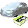 BEXITA Telone per Auto Esterno Impermeabile Copriauto per Auto per Tutte Le Stagioni Antivento Antineve Protezione UV Copriauto per Hatchback Lunghezza (fino a 450cm)