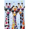 MEIYUDA Diamond Painting Giraffe Animale, 5D Diamond Painting Kit Completo, 5D Pittura Diamante Painting Kit Ricamo a Punto Croce Artigianale Per La Decorazione Della Parete Di Casa 30x40cm