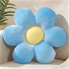 FSRONGXI Cuscino decorativo con motivo di margherite - Grazioso cuscino da terra - Estetico - Per letto, divano, sedia - 38 cm (blu)