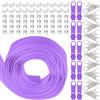 Swpeet 1roll 10 yard #5 Light Purple Nylon Zipper Tape Strip Zipper Tape Strip con 20 pz Matched Zipper Sliders Assortment Kit Sostituzione Zipper Roll Endless Zip Set con Double Single Slider e Zi