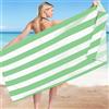 GBKDQQ Telo mare grande 200 x 80 cm, asciugamano da spiaggia XXL ad asciugatura rapida, asciugamano da spiaggia grande in microfibra, telo mare portatile per donna uomo e bambini