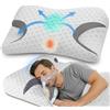 Hydomi Cuscino in memory foam CPAP per chi dorme sul fianco, Cuscino per apnea notturna per dormire, Cuscini nasali CPAP adatti a tutti gli utenti di maschere CPAP, Cuscino di supporto per collo ortopedico