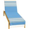 o-day Telo Mare Cotone Fouta 170x90 cm - Asciugamano Mare Cotone Leggero per Spiaggia, Lettino, Viaggio, Uomo Donna, Righe, Salvaspazio (Grigio Chiaro con Righe Azzurre)