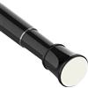 Venwemong Regolabile dell'asta di Tensione della Molla, Bastone Tenda a Pressione, Bastone per Tenda Estensibile,Bastone Decorativo a Pressione,Asta Doccia per Tende, 70-175CM(1 Pezzo),Nero