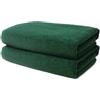 Ôhm Set di 2 Asciugamani Bagno 70x140 cm | Grande Telo da Doccia e Bagno | 100% Cotone | Spugna Morbido e Assorbente | 500g/m2 | Hotel e B&B | Oeko-TEX | Ôhm | Verde