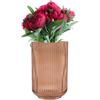 Point-Virgule Vaso decorativo per soggiorno, vasi di fiori in vetro, bello, moka, 12 x 19,3 cm