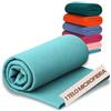 SoNiT home decor SONIT - Telo Mare Microfibra - Telo Mare e Palestra Ultra Leggero Asciugatura Rapida - Asciugamano Microfibra per Spiaggia, Sport e Viaggi 90x160 cm - Verde Acqua