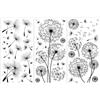 OLYCRAFT 3 pz/Set Dandelion Rub On Transfers per Mobili e Artigianato 15x30cm Dandelion Furniture Transfer Sticker Decalcomanie per Mobili Adesivi per Trasferimento Decorazioni Decalcomanie per Mobili