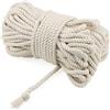 MANCHAP Cordoncino macramè da 8 mm x 50 m, 4 fili, corda di cotone per macrame 8mm naturale per lavori a maglia, confezioni regalo, decorazioni per matrimoni