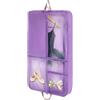Lyreh Borsa Porta Abiti Danza, Universale Adatta a Borse Porta Abiti in PVC non Tessuto con 3 Tasche Trasparenti per Bambini Che Appendono Vestiti per Riporre Abiti Uniformi (Viola)