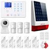 Wolf Guard Wolf-Guard W4Q-W06-K2 allarme casa kit antifurto domestico WiFi 4G con telecamera HD 1080P, sirena solare da esterno, telecomando Tuya Smartlife App