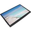 AMONIDA Monitor Touchscreen Portatile, Monitor Touch Screen da 15,6 Pollici Display Doppio Altoparlante Effetto Sonoro HDR W Retroilluminazione a LED per Computer