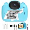 UJoyFeel Macchina fotografica istantanea per bambini, fotocamera portatile per bambini che stampa foto, fotocamera digitale istantanea per bambini che stampa fotocamera giocattolo 3 4 5 6 7 8 9 10 11 12 anni