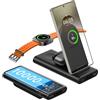 SwanScout Caricatore per Samsung, SwanScout 301S, Power Bank 10000mAh 3-in-1 con stazione di ricarica wireless per Samsung Galaxy S25 Ultra/S25/S24/S23/S22, Galaxy Watch Ultra/FE/7/6/6 Classic/5/4, Galaxy Buds
