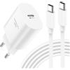 Keasen 25W Caricatore USB C Rapido per Samsung Galaxy S24 Ultra/S24+/S23/S22 Ultra/S21/S20/S10/S9/A54/A25/A15 5G, Alimentatore USB C Spina Presa Tipo C Spinotto con 2M Cavo Type C per Caricabatterie Samsung