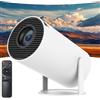 UCMDA Mini Proiettore Portatile 4K - Videoproiettore con Android 11, WiFi 6, BT 5.2, Correzione Trapezoidale, 180°Rotabile Proiettore Home Theater, Proiettore per Esterni Compatibile con TV Stick/iOS