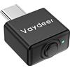 VAYDEER Jiggler - Mouse USB non rilevabile in lega di alluminio, 3 modalità di movimento, sicurezza Plug & Play, funziona con squadre/zoom (certificato ISO27001)