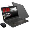RGDIGITAL SRL Notebook Lenovo Grey Ram 8 Gb DDR4 SSD M.2 PCi da 256Gb cpu Amd A4 3020 New Gen./ Display Hd da 15,6 pollici/Open Office/web cam, 3usb hdmi bt Windows 11 Pro/Pronto All'uso+ Mouse Wifi