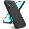 Oududianzi - Cover Compatibile con Honor 400 Lite 5G [Cover in Silicone Liquido] [Interno in Microfibra] Gomma Gel di Silicone TPU Liquido Antiurto Custodia Honor 400 Lite - Nero