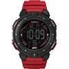 Timex Orologio da uomo UFC Rumble da 50 mm, cinturino rosso, quadrante digitale, cassa nera TW5M59800