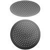 Jacuzzi Soffione Jacuzzi | Rubinetteria tondo ultrapiatto nero opaco in acciaio diametro ø 20 cm