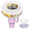 Sunshine smile Piatto da snack con coperchio per Stanley Cup 40oz, Stanley Cup, in silicone con accessori Stanley