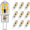 Elinkume G4 LED Lampadina 2W,Equivalente 20W Lampadine Alogena,180LM Bianco Caldo 3000K Lampade Risparmio Energetico,Senza Sfarfallio Non-Dimmerabile,AC/DC 12V,G4 LED Attacco Bi-Pin,10 Pezzi