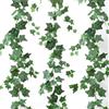 Dremisland 3 Pezzi Piante Artificiali Edera 180cm Inodore Ghirlanda Seta con Foglie Verdi Finte Piante Appendere Decorazione per Pareti Finestre Feste di Nozze Interni ed Esterni