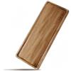 Linwnil Vassoi da portata rettangolari in legno massello di acacia, 35,6 x 14 cm, per alimenti, salumi, formaggi e antipasti, perfetti per decorare la casa e le feste
