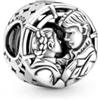 Generic Star and Wars, ciondolo a forma di bacio di Han e Leia, in argento Sterling 925, compatibile con ciondoli Pandora e molti altri braccialetti con ciondoli del Regno Unito.