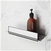 Viverso x match Mensola doccia con tergivetro da doccia, VU6001CR+VU6000AS, x match cromo/argento anodizzato [Accessori Bagno > Mensole Doccia]