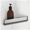 Viverso x match Mensola angolare doccia con tergivetro da doccia, VU6002CR+VU6000AS, x match cromo/argento anodizzato [Accessori Bagno > Mensole Doccia]