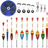 CONNECTION 10 Pezzi Galleggianti da Pesca 205 Pezzi Pesca Piombo Shots 4 Pezzi Stopper Galleggiante Pesca 3 Pezzi Girelle da Pesca Accessori Pesca per Dolce Acqua Salata Fiumi Laghi Stagni Oceanica