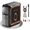 ATOVANKA Mini pompa ad aria elettrica, 150 PSI per bicicletta, pompa da 2400 mAh, ricaricabile, schermo digitale a LED, pompa elettrica per bicicletta, auto, moto, palle