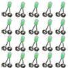 JINJUMEI 20PCS indicatore di morso per la Pesca, Campana per Canna da Pesca, Pesca Campana di Allarme, Campane da Pesca, Campana da Pesca in Metallo per Canne da Pesca di Notte Strumenti