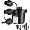 Auauraintt Pompa ad Aria Elettrica, Pompa Elettrica per Materasso Gonfiabile 2 in 1 Gonfia Sgonfia, Gonfiatore Elettrico Portatile con 3 Ugelli, per Materassino Campeggio, Divano Piscina, Gommone Salvagente