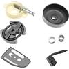YINETTECH Set con 7 pezzi frizione cuscinetto tamburo pompa olio vite senza fine kit 530 06 93-42/530069342 compatibile con Husqvarna 36 41 136 137 141 142 motosega accessori