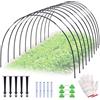 Neegool Cerchi da Giardino per Serra, Letto rialzato con Archi a Tunnel da 30 Pezzi, Arco per Serra Avvolto in plastica da 6 mm, Tunnel per Telaio Freddo con Pneumatici per Serra Fai-da-Te