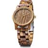 LeeEv Orologi in legno Uwood Series 40 mm Unisex Orologio in legno naturale fatto a mano con confezione regalo e fascia regolabile