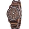 LeeEv Orologi in legno Uwood Series 40 mm Unisex Orologio in legno naturale fatto a mano con confezione regalo e fascia regolabile