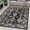 Mazovia Tappeto Salotto Moderno Orientale e Vintage Pelo Corto - Tappeti Soggiorno Turchi Originali - Tappeti Camera da Letto - Tappeti Salotto Grandi Dimensioni -Nero 160 x 230 cm