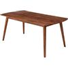 FineBuy Tavolo da Pranzo Legno Massello Sheesham 120 x 76 x 60 cm | Tavolo da Cucina Stile Country Rustico | Mobili Sala da Pranzo Prodotto Naturale