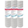FILTRIACQUAITALIA CARTUCCIA FILTRO FILO AVVOLTO 10 POLLICI MICRON 5 POLIPROPILENE SEDIMENTI SET 3 PEZZI